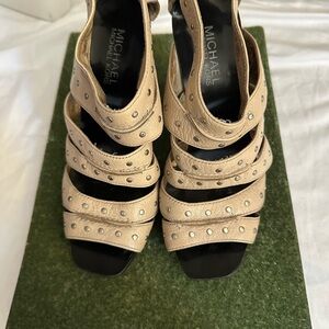Michael Kors Beige Strappy Heels